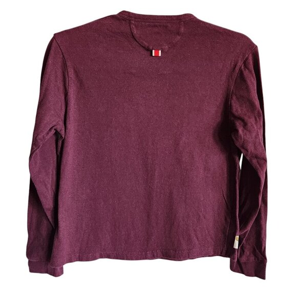 Tracksmith Shirt Women's XS Red Burgundy Long Sleeve Crew Neck Base Layer - Picture 9 of 11